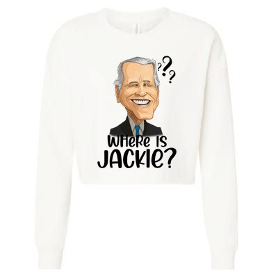 Joe Biden Where Is Jackie Cropped Pullover Crew