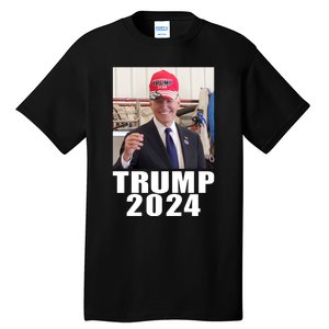 Joe Biden Wearing Trump 2024 Hat Tall T-Shirt