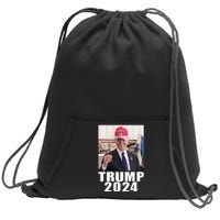 Joe Biden Wearing Trump 2024 Hat Sweatshirt Cinch Pack Bag