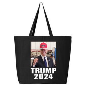 Joe Biden Wearing Trump 2024 Hat 25L Jumbo Tote