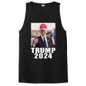 Joe Biden Wearing Trump 2024 Hat PosiCharge Competitor Tank