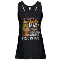 Juneteenth Black Women Because My Ancestor WerenT Free 1776 Ladies Essential Flowy Tank