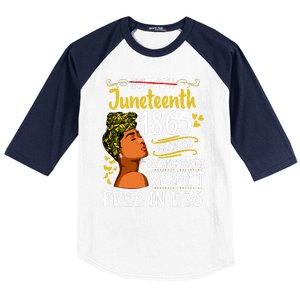 Juneteenth Black Women Because My Ancestor Werent Free 1776 Baseball Sleeve Shirt