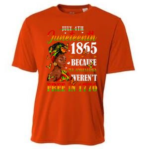 Juneteenth Black Women Because My Ancestor Werent Free 1776 Cooling Performance Crew T-Shirt