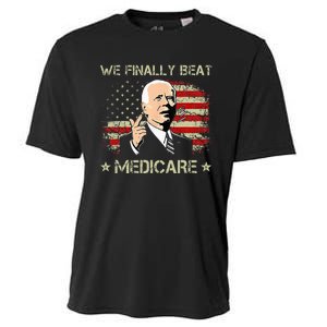 Joe Biden We Finally Beat Medicare Cooling Performance Crew T-Shirt