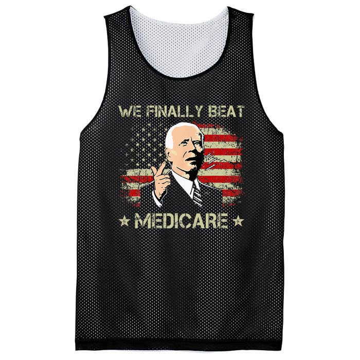 Joe Biden We Finally Beat Medicare Mesh Reversible Basketball Jersey Tank