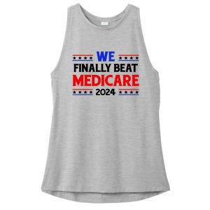 Joe Biden We Finally Beat Medicare Funny Anti Biden Ladies PosiCharge Tri-Blend Wicking Tank