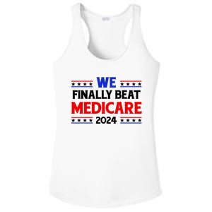 Joe Biden We Finally Beat Medicare Funny Anti Biden Ladies PosiCharge Competitor Racerback Tank