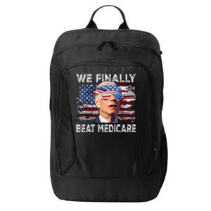 Joe Biden We Finally Beat Medicare Funny Biden City Backpack