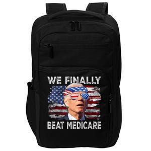 Joe Biden We Finally Beat Medicare Funny Biden Impact Tech Backpack