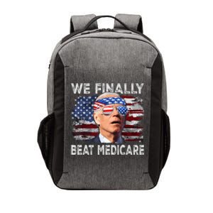 Joe Biden We Finally Beat Medicare Funny Biden Vector Backpack