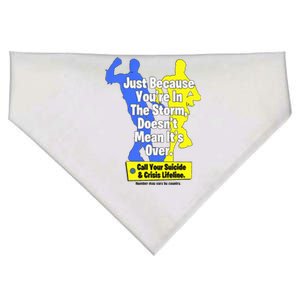 Just Because YouRe In The Storm Doesnt Mean ItS Over USA-Made Doggie Bandana