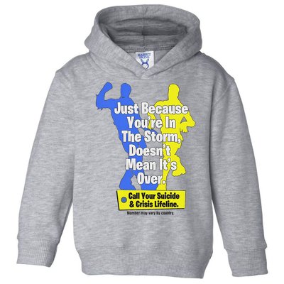 Just Because You're In The Storm Doesnt Mean It's Over Toddler Hoodie