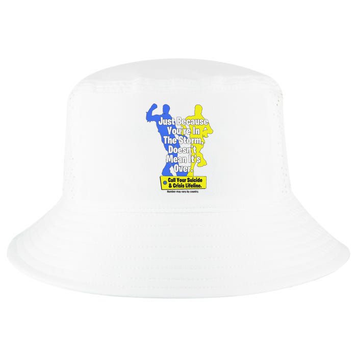 Just Because You're In The Storm Doesnt Mean It's Over Cool Comfort Performance Bucket Hat