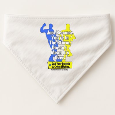 Just Because You're In The Storm Doesnt Mean It's Over USA-Made Doggie Bandana