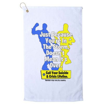 Just Because You're In The Storm Doesnt Mean It's Over Golf Towel
