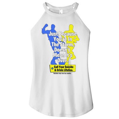 Just Because You're In The Storm Doesnt Mean It's Over Women's Perfect Tri Rocker Tank