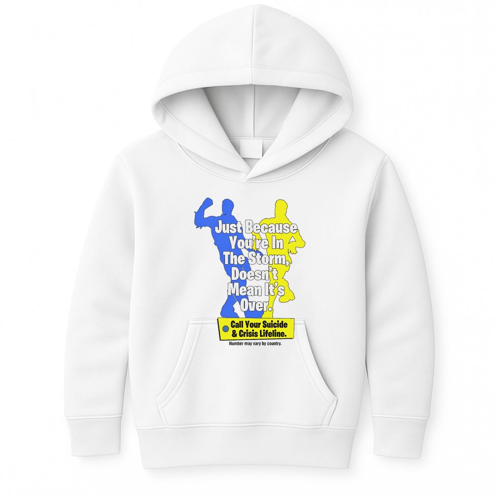 Just Because You're In The Storm Doesnt Mean It's Over Kids Hoodie