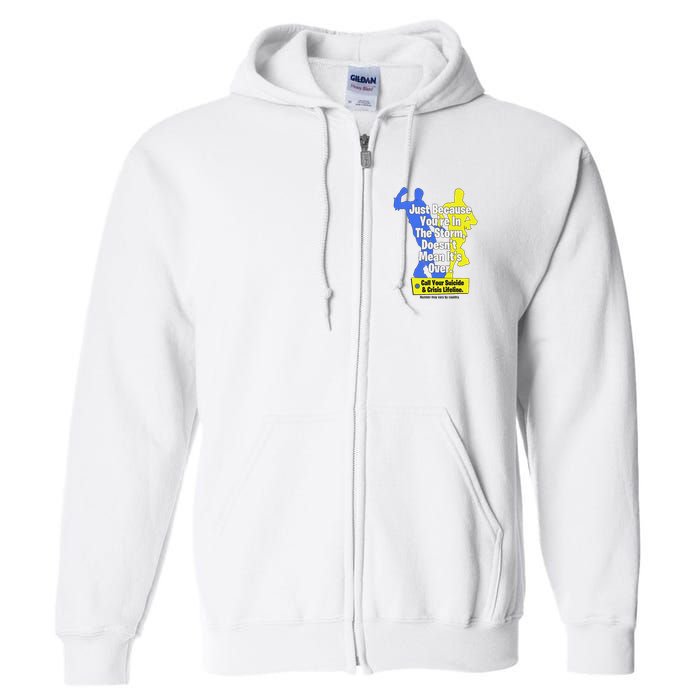 Just Because You're In The Storm Doesnt Mean It's Over Full Zip Hoodie