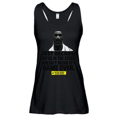 Just Because YouRe In The Storm DoesnT Mean ItS Game Over Ladies Essential Flowy Tank