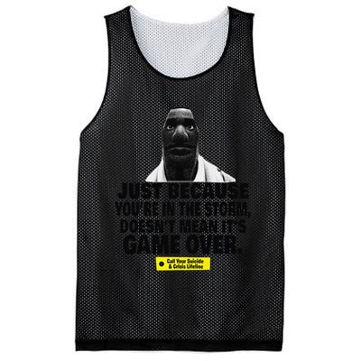 Just Because YouRe In The Storm DoesnT Mean ItS Game Over Mesh Reversible Basketball Jersey Tank