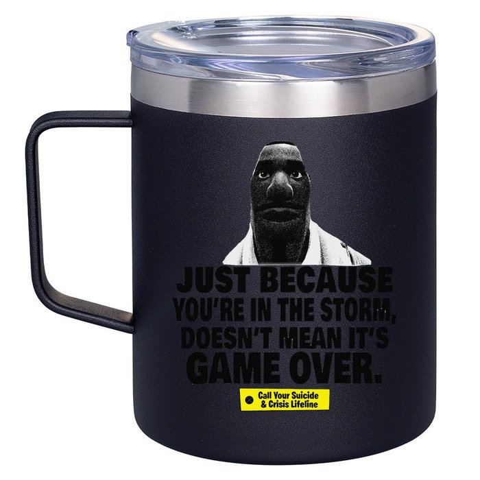 Just Because YouRe In The Storm DoesnT Mean ItS Game Over 12oz Stainless Steel Coffee Mug