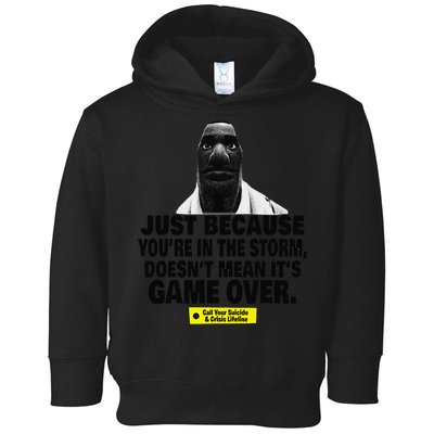 Just Because YouRe In The Storm DoesnT Mean ItS Game Over Toddler Hoodie