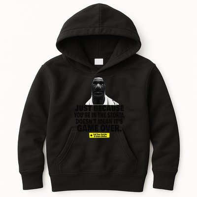 Just Because YouRe In The Storm DoesnT Mean ItS Game Over Kids Hoodie