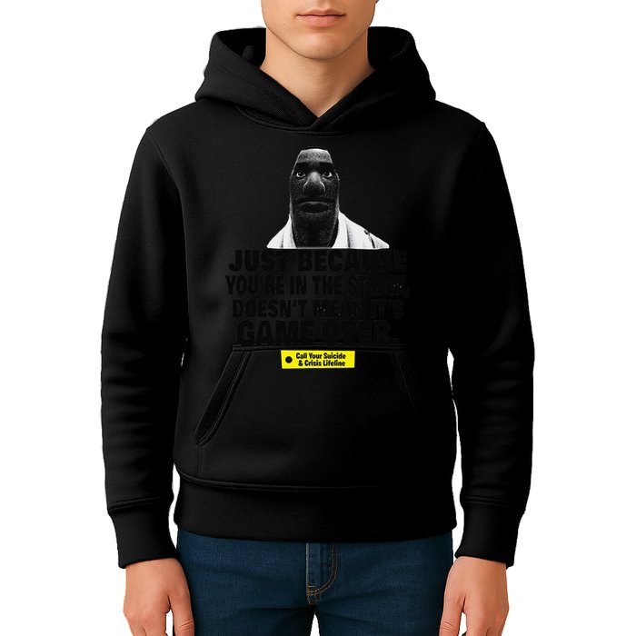 Just Because YouRe In The Storm DoesnT Mean ItS Game Over Kids Hoodie