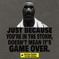 Just Because YouRe In The Storm DoesnT Mean ItS Game Over Cotton Canvas Backpack