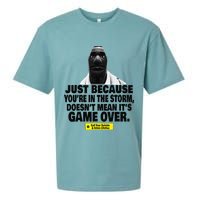 Just Because YouRe In The Storm DoesnT Mean ItS Game Over Sueded Cloud Jersey T-Shirt