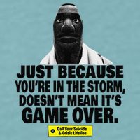 Just Because YouRe In The Storm DoesnT Mean ItS Game Over Sueded Cloud Jersey T-Shirt