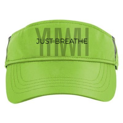 Just Breathe Yhwh (Yahweh) Minimal Design Great Gift Adult Drive Performance Visor