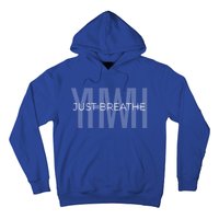 Just Breathe Yhwh (Yahweh) Minimal Design Great Gift Hoodie