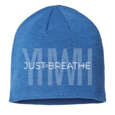 Just Breathe Yhwh (Yahweh) Minimal Design Great Gift Sustainable Beanie