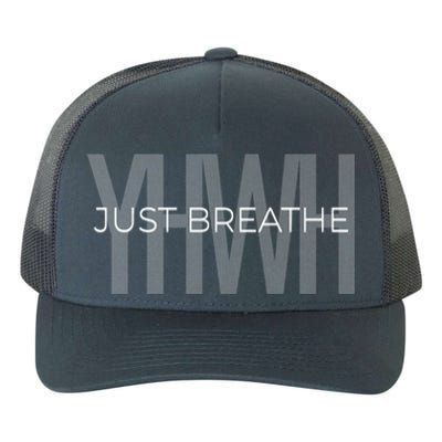 Just Breathe Yhwh (Yahweh) Minimal Design Great Gift Yupoong Adult 5-Panel Trucker Hat