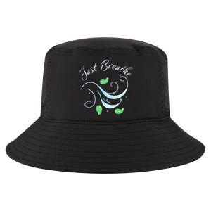 Just Breathe Yoga Meditation Inspirational Relax Tee Gift Cool Comfort Performance Bucket Hat