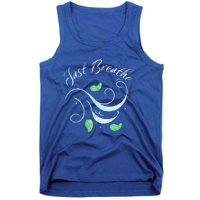 Just Breathe Yoga Meditation Inspirational Relax Tee Gift Tank Top