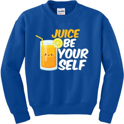 Juice Be Yours Funny Orange Juice Pun Fruit Juice Humor Gift Kids Sweatshirt