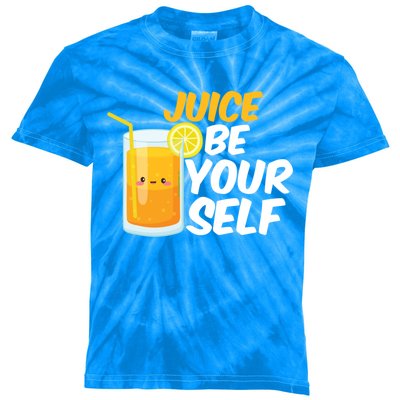 Juice Be Yours Funny Orange Juice Pun Fruit Juice Humor Gift Kids Tie-Dye T-Shirt