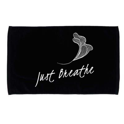 Just Breathe Yoga Gift Microfiber Hand Towel