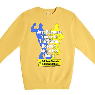 Just Because Youre In The Storm Doesnt Mean Its Over Premium Crewneck Sweatshirt