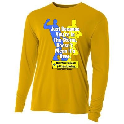 Just Because Youre In The Storm Doesnt Mean Its Over Cooling Performance Long Sleeve Crew