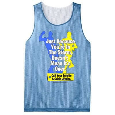 Just Because Youre In The Storm Doesnt Mean Its Over Mesh Reversible Basketball Jersey Tank