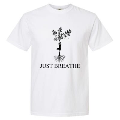 Just Breathe Yoga Gift Garment-Dyed Heavyweight T-Shirt