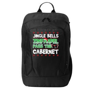 Jingle Bells Zinfandel Pass The Cabernet City Backpack