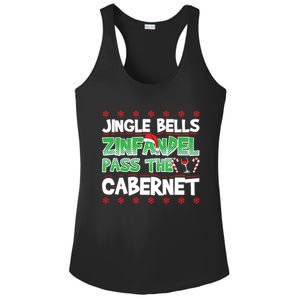 Jingle Bells Zinfandel Pass The Cabernet Ladies PosiCharge Competitor Racerback Tank