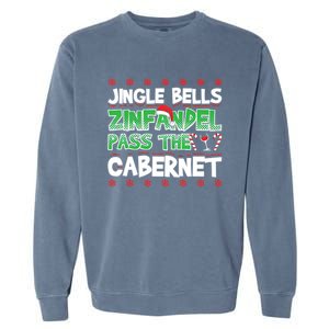 Jingle Bells Zinfandel Pass The Cabernet Garment-Dyed Sweatshirt