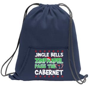 Jingle Bells Zinfandel Pass The Cabernet Sweatshirt Cinch Pack Bag