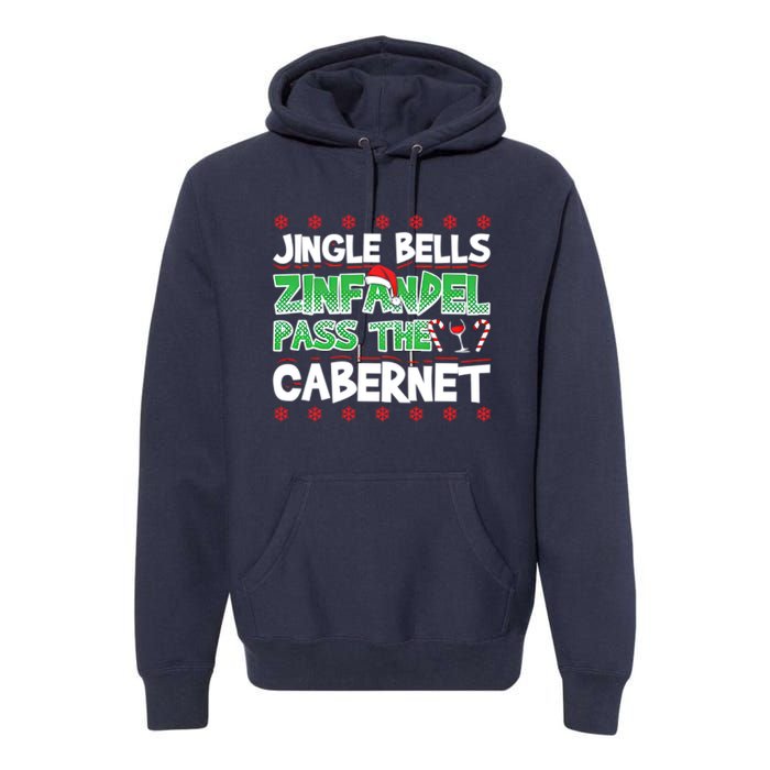 Jingle Bells Zinfandel Pass The Cabernet Premium Hoodie